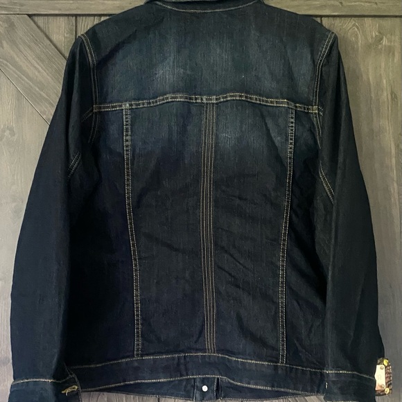 Dark Denim Spanner Jean Jacket, NWOT, sz 18W - Picture 3 of 6